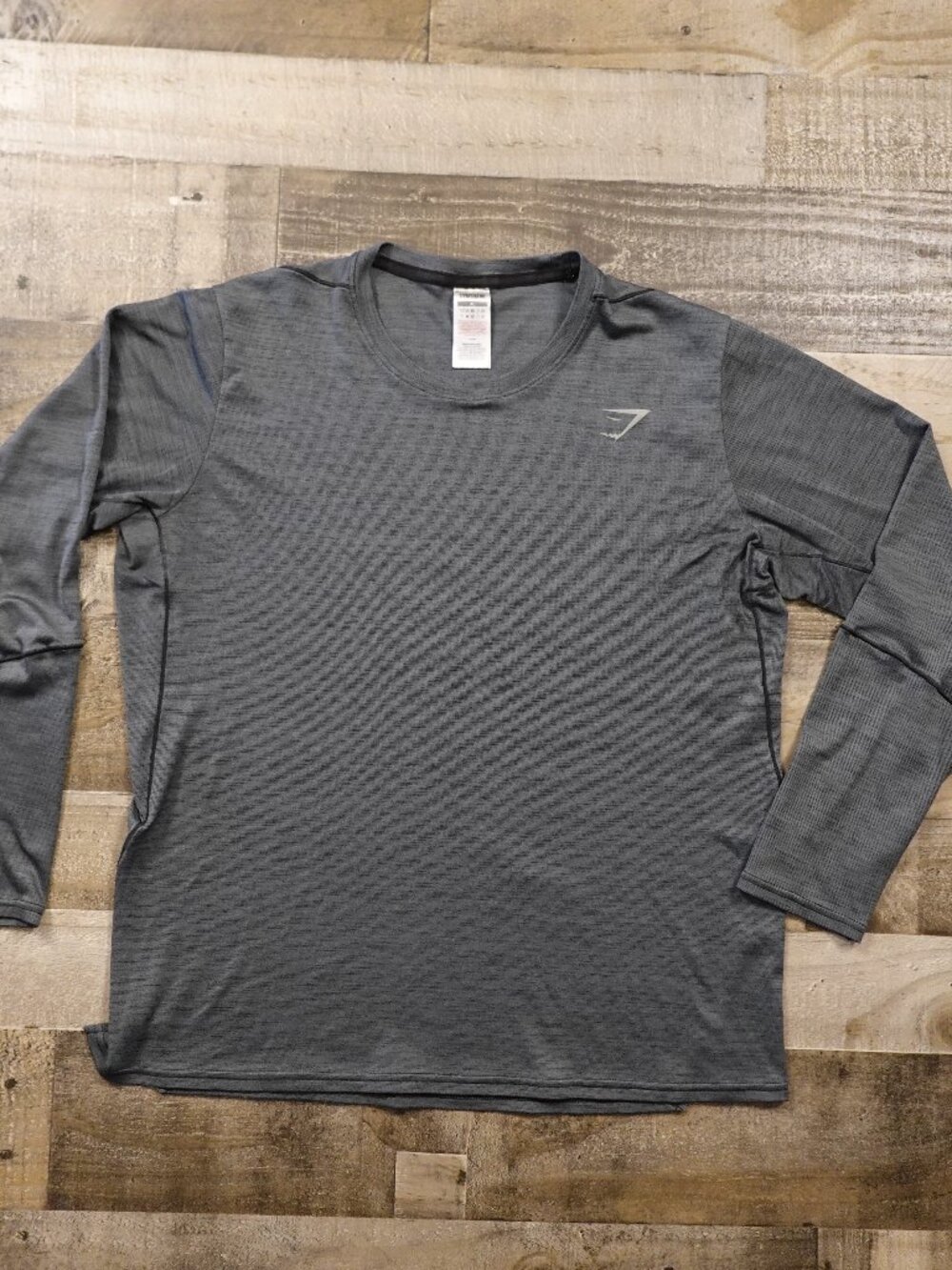 Gymshark Vital Seamless Light Long Sleeve Top Women’s XL Gray Athletic Gym